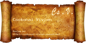 Csokonai Vivien névjegykártya
